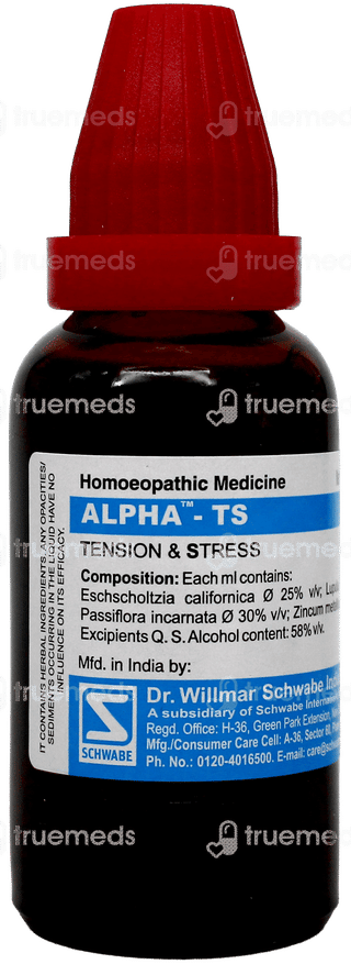 Dr Willmar Schwabe Alpha Ts Drops 30Ml